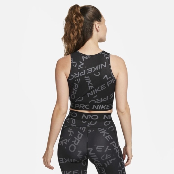 NEW Nike Pro Dri-FIT (MSRP:$45.00) Women's Crop Printed Tank - Picture 5 of 5